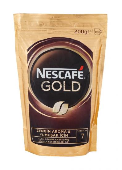 Nescafe Gold Zengin Aromalı Kahve 200 Gr. (KOLİ) 12 Adet | Toptan Nescafe Gold Kahve Çeşitleri Görkem Gıda