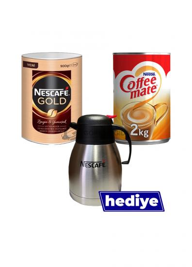 Nescafe Gold 900 Gr. + Coffee Mate 2 Kg. ( Termos Hediyeli)